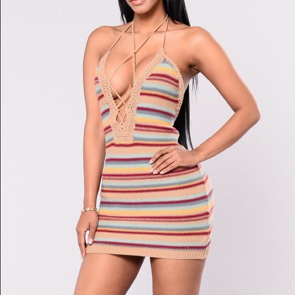 Fashion Nova Dresses & Skirts - Fashion Nova Trinidad Crochet Dress Size Medium